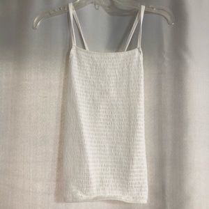 Hollister white ribbed tank